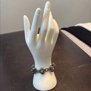 Sterling silver and real turquoise Bracelet